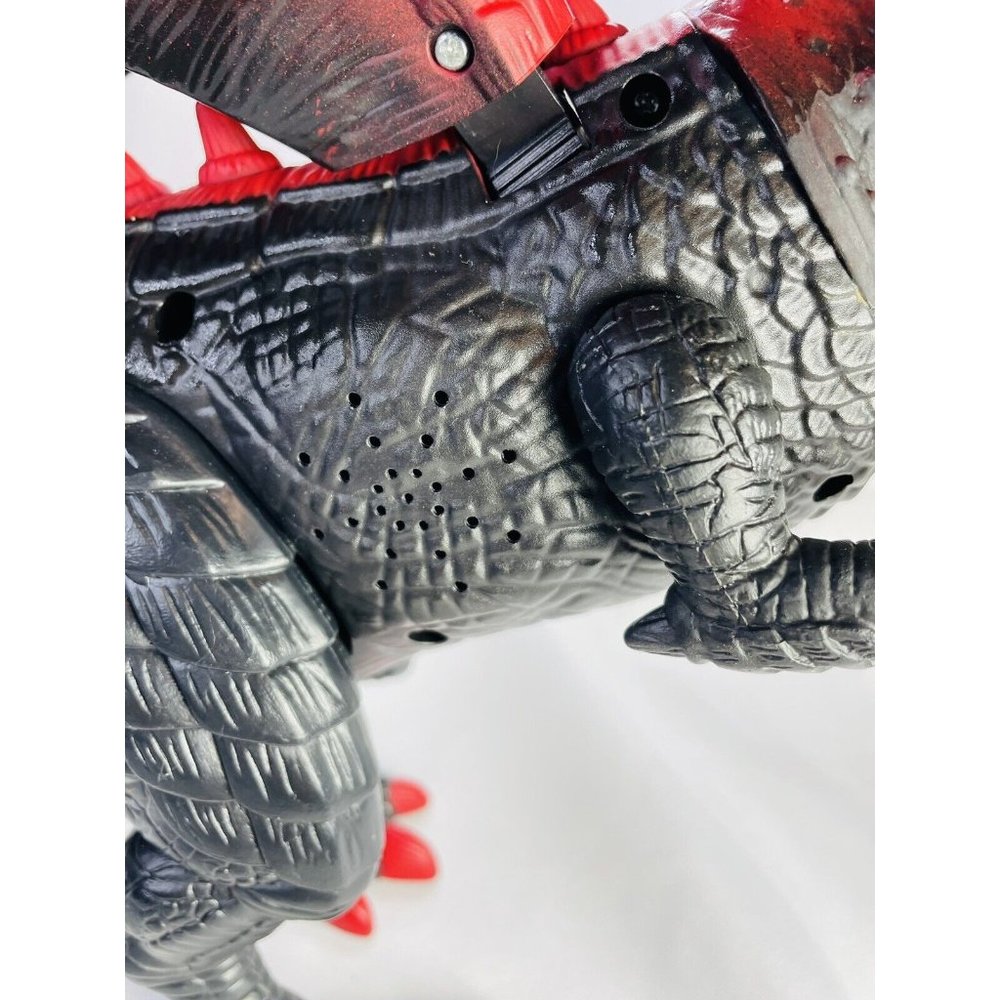 Dragon Large Toy 18 Inch Walking Roaring Moving Dragon-Lighted Red Eyes Black - Picture 8 of 12